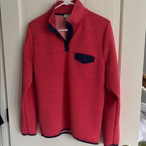 J Crew women’s red pull over EUC